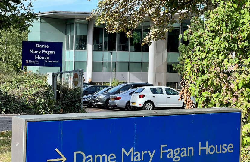 Local MP welcomes Hampshire County Council’s review of Dame Mary Fagan House