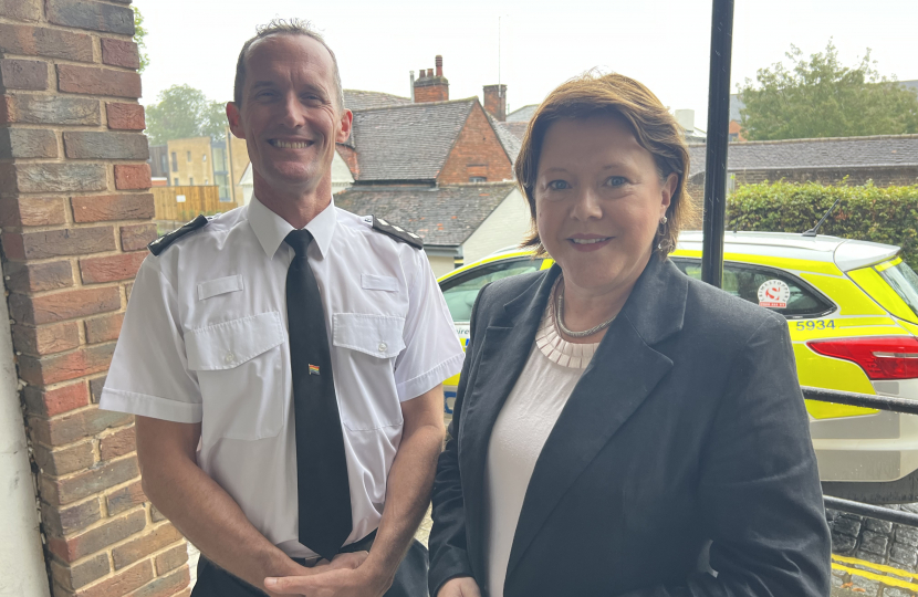 Local MP, Maria Miller, met with Chief Inspector Scott Johnson to discuss the Police’s strategy to combatting noisy, illegal and disruptive dangerous driving.   