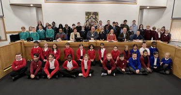 Basingstoke MP Maria Miller joined school pupils and Borough Councillors at a Parliament Week debating event held at the Basingstoke Council Offices